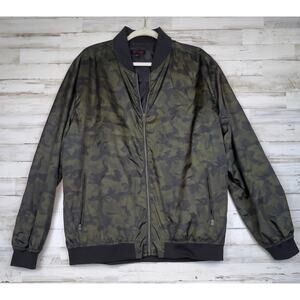 Smash Men’s Large Camo Bomber Jacket Zip Front Lightweight Military Style